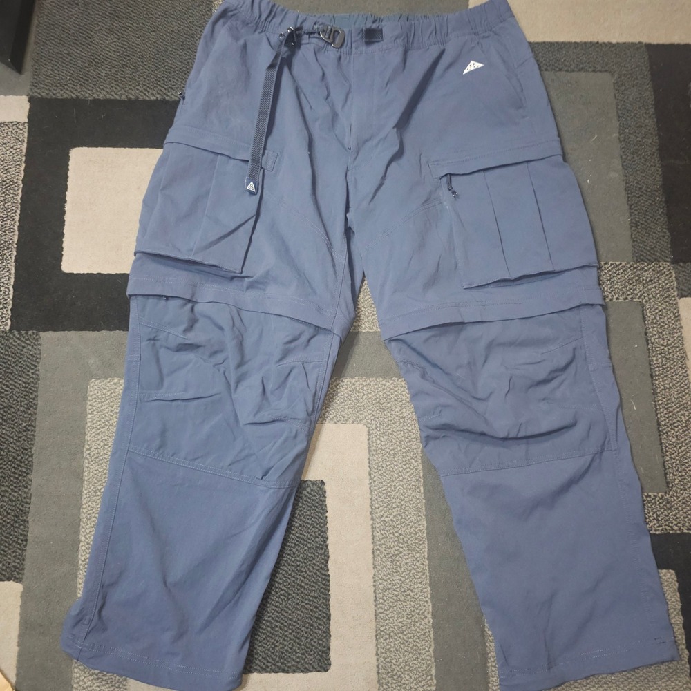 Nike Smith‎ Summit Convertible Cargo Pants Mens XXL Blue Excellent FN0428-437